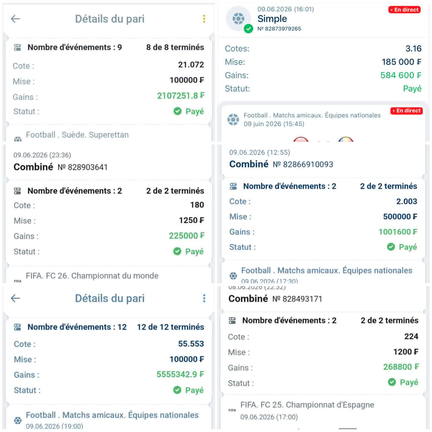 Coupon validé - GFDBET PRONOS 🥇🏆